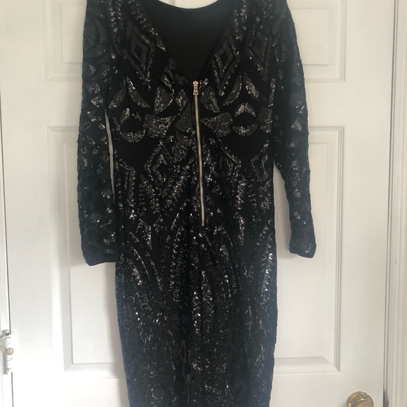 Black sequin dress - Semiformal - Picture 2 of 3
